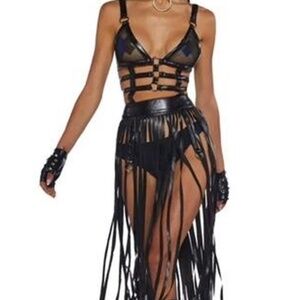 Dolls Kill Night Shadows Harness Dress